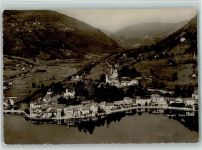 6988 Ponte Tresa - Luftaufnahme Gesamtansicht mit Alberghi Pesce