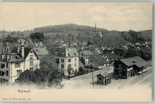 8134 Adliswil Foto AK Bahnhof Kirche