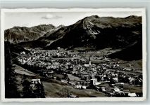 7265 Davos Wolfgang - Totalansicht gegen Seehorn Hörnli und Rhätikon Feldpost