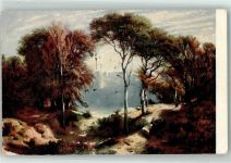 Chur Coire Herbst von Alexandre Calame Ort lt. Stempel Pro Juventute Schweiz Künstlerkarte