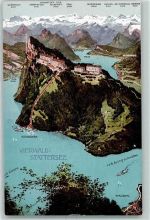 6363 Bürgenstock - Orientierungkarte Vierwaldstättersee