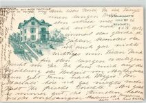 2000 Neuchâtel Neuenburg 1902 Lithographie Pension