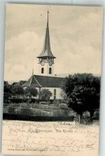 3110 Münsingen 1904 Foto AK Kirche