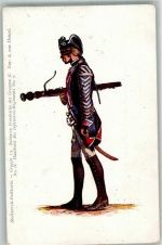 Uniform Gruppe 13 Soldaten Friedrichs des Großen : Hautboist Stollwerck Schokolade 1900 Künstlerkarte