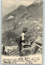 6083 Hasliberg Hohfluh 1904 - Sennebueb auf der Alp Ort lt. Stempel