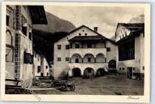 7550 Scuol Schuls - Holzkarren, Hof