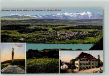 8127 Forch - Gesamtansicht Wehrmänner-Denkmal Gasthaus Krone Brunnen