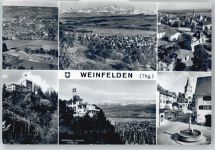 8570 Weinfelden - Luftaufnahmen, Brunnen, restaurant Thurberg, Burg