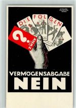Vermögensabgabe nein Kartenspiel Atelier Häusler