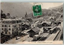 1922 Salvan - Bahnhof Eisenbahn