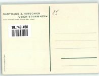 8477 Oberstammheim Künstlerkarte Gasthaus zum Hirschen sign. Ernst, Osc.