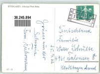 3800 Interlaken 1962 Foto AK Bergbahn Schynige.Platte-Bahn Bahnpost Wassen