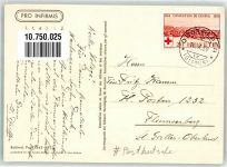 Postkutsche von Paul Robinet Pro Infirmis Schweiz 1939 Künstlerkarte