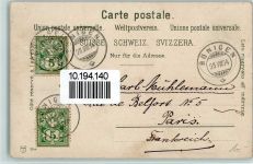 3825 Mürren 1904 - Alphütten Frau in Tracht