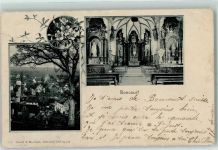 2926 Boncourt 1905 Gebrauchsspuren Kirche Inneres