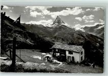 3920 Zermatt - Restaurant Riffelalp Matterhorn Fahne