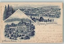 5000 Aarau 1902 Gebrauchsspuren Kurhaus Alpenzeiger