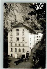 7312 Pfäfers Foto AK Taminaschlucht Hotel Foto Fetzer