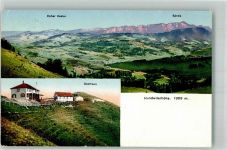 9064 Hundwil 1911 Foto AK Gasthaus Hundwilerhöhe Hoher Kasten Säntis