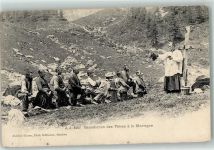 Verlag J.J. 3152 Jullien freres - Benediction des Patres a la Montagne - Religion Motiv Schweiz