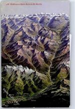 7550 Scuol Schuls - Panorama, Rhätische Bahn, Schuls-St. Moritz