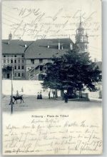1700 Fribourg Freiburg 1905 - Kirche Place du Tilleul