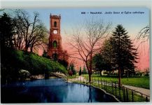 2000 Neuchâtel Neuenburg - Jardin Desor Eglise catholique
