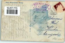 7516 Maloja Gebrauchsspuren Hotel Maloja-Kulm Oldtimer
