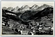 9650 Nesslau - Gesamtansicht, Churfirsten