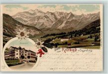9651 Rietbad 1901 Lithographie Kuranstalt Edelweiss