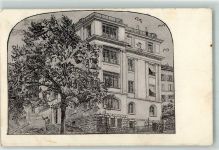 2000 Neuchâtel Neuenburg 1921 Künstlerkarte Pensionnat de jeunes filles Les Mouettes Ort handschriftlich