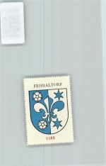 8320 Fehraltorf - Vignette Wappen Kaffee Hag ca 1920-1940 Rosen Lilie