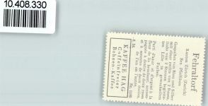 8320 Fehraltorf - Vignette Wappen Kaffee Hag ca 1920-1940 Rosen Lilie