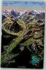 8783 Linthal Foto AK Vogelschau