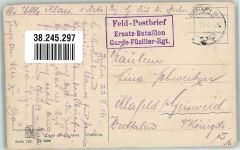 6978 Gandria 1916 Foto AK Feldpost WK I Ers.Bat.Garde Füselier-Rgt.Luganersee Photochromie