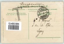 6430 Schwyz 1908 Prägedruck Fahne Wappen Lithographie