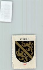 8314 Kyburg - Vignette Wappen Kaffee Hag ca 1920-1940 Löwe