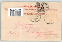 6821 Rovio 1908 Gebrauchsspuren Hotel Pension Monte Generoso Lithographie Künzli Zürich Depose Nr. 12