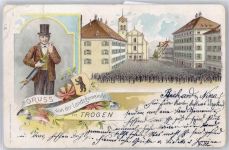 9043 Trogen Lithographie Landsgemeinde