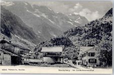 3824 Stechelberg Lithographie Im Lauterbrunnental