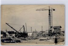 8857 Vorderthal Wägital - Kraftwerk Wäggital, Foto-Karte (Stauchungen)