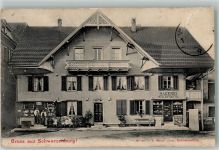 3150 Schwarzenburg 1907 Gebrauchsspuren Geschäft Mehl- Handlung Bäckerei