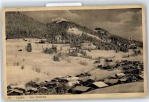1854 Leysin - Winter- Karte, Ortsansicht