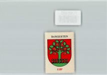 3256 Bangerten Dieterswil - Vignette Wappen Kaffee Hag ca 1920-1940