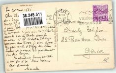 Le Sentier Vallée de Joux sign. Gruffel, B. Motiv Schweiz 1935 Künstlerkarte