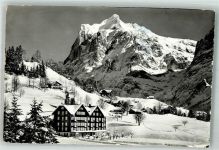 3818 Grindelwald 1965 Winter Hotel Schweizerhof