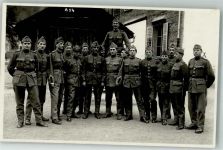 8880 Walenstadt Foto AK Uniform Kaserne Ort lt. Fotograf Gruppenfoto