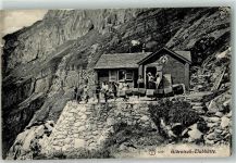 Glärnisch 1907 - Clubhütte Bahnpost Kurs 27 Zug Nr. 2276