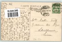 Glärnisch 1907 - Clubhütte Bahnpost Kurs 27 Zug Nr. 2276