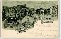 4115 Mariastein 1901 Lithographie Hotel zur Post